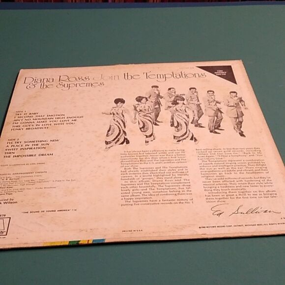 Diana Ross Join The Temptations & The Supremes Colorful Album Cover Art - Picture 4 of 11